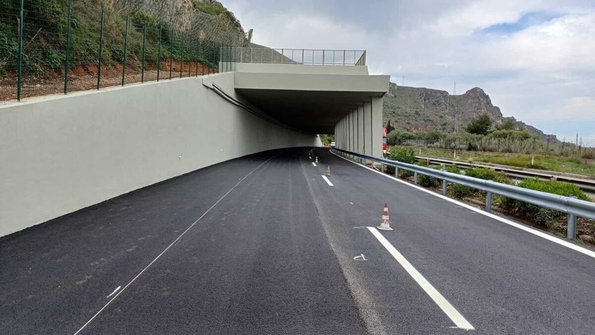 Galleria artificiale al km 23+000 (A19, contratto appl. nr. 3S, lotto 21) — ANAS S.p.A.